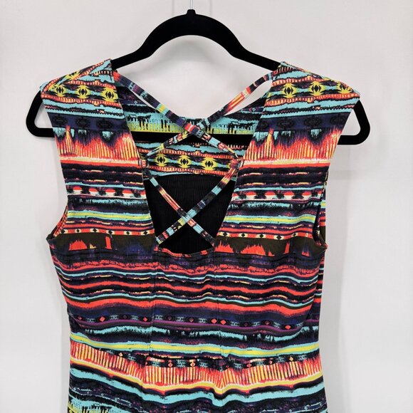 Title Nine Hillary Sassy Athletic Dress Womens Small Multicolor Stripe Nylon - Picture 5 of 7